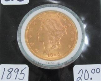 1895 Gold $20.00 Coin