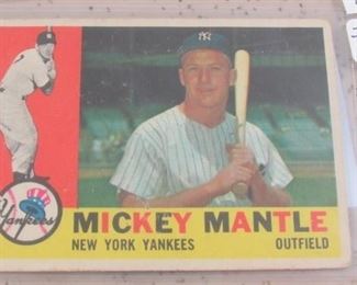 1960 Topps Mickey Mantle Baseball Card