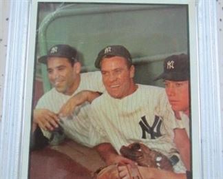 PSA Graded 1953 Bowman Color - Berra - Bauer - Mantle Baseball Card 