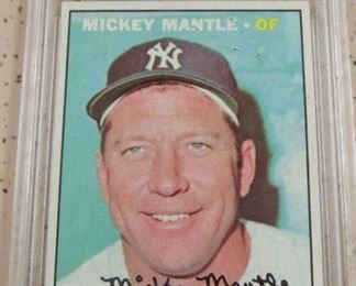 PSA Graded 1967 Topps Mickey Mantle Baseball Card