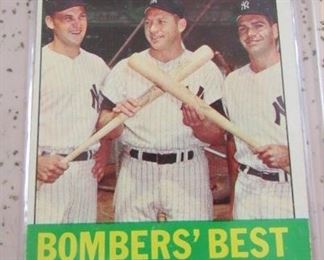 1963 Topps Bombers' Best Baseball Card - Tom Tresh - Mickey Mantle - Bobby Richardson