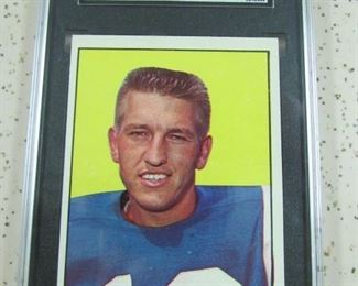 SGC Graded 1961 Topps Johnny Unitas Football Card