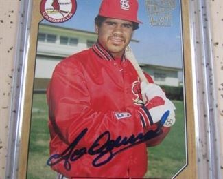 2005 Topps Jose Oquendo Autographed Baseball Card