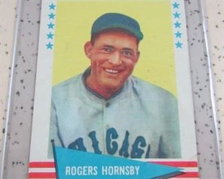 1961 Fleer Rogers Hornsby Card