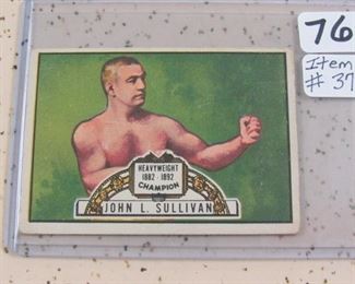 1951 Topps John L. Sullivan Ringside Boxing Card