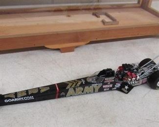 Army NHRA Matco Tools Racing Dragster - Tony Schumacker w/Custom Made Display Case