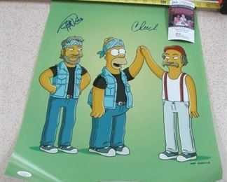 Cheech & Chong Autographed Poster 