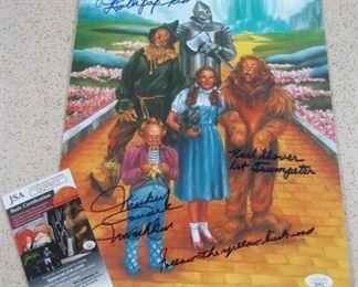 Wizard of Oz Autographed Photo 