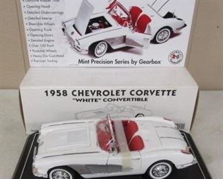 Die Cast 1958 Corvette - 1/12 Scale w/Mailer Box