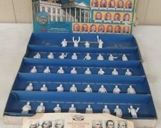 Late 1950's - Early 1960's Marx Toys Presidents Replica Miniature Set in Box w/Paperwork 