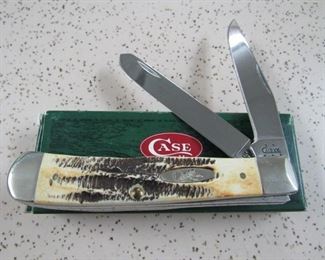 Case XX Stag Handle Trapper w/Box
