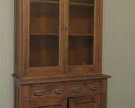 Oak 2 Piece Stepback Cabinet