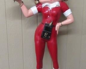 62" Tall Cast Aluminum Betty Boop Statue