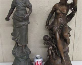 Metal Lady Statues - More Statues Not Shown