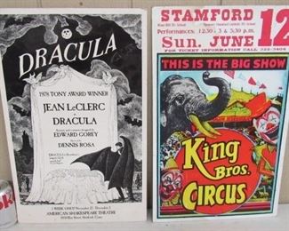 Vintage Cardboard Advertising Posters