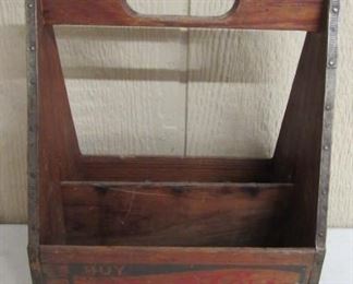 Wood Pepsi Cola Bottle Carrier