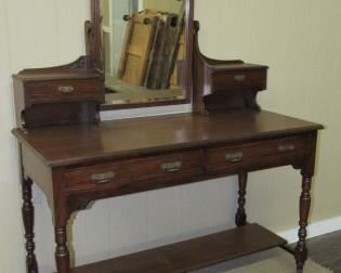 Walnut Makeup Vanity
