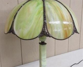Jadeite/Onyx Table Lamp