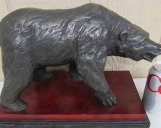 Bronze Bear Statue 