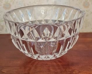 Bowl Orrefors Large Crystal, Sweden 7H X 8.5D