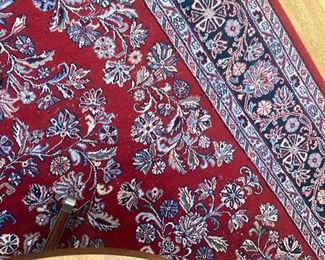 Large wool area rug.