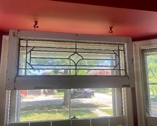 Pretty leaded glass window.