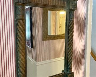 Wonderful mirror in English Victorian neoclassical style.