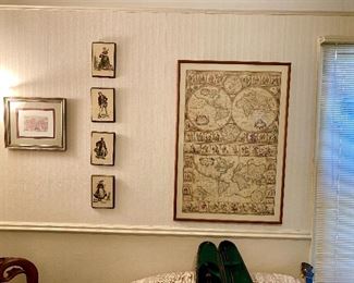 Nice framed office wall art.