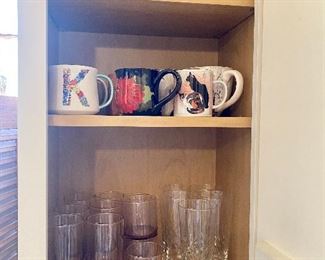 Drinking glasses & coffee mugs.