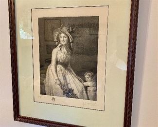 Portrait of Emilie Serziat and her Son