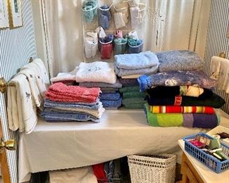 Many more items in the second bathroom.