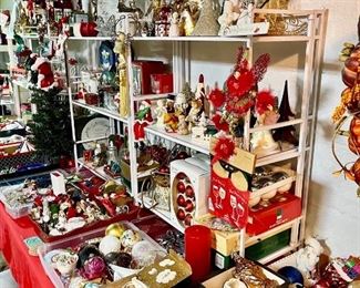 An ENTIRE room dedicated to the Holidays!  So many hours of labor went into this room to make it look like a store!  