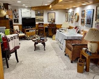 A full and interesting basement!