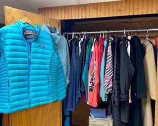 Coats including Patagonia.