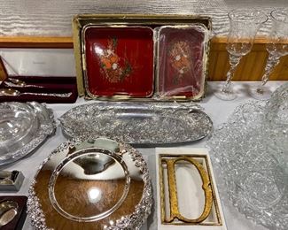 Crystal & special occasion serving items.