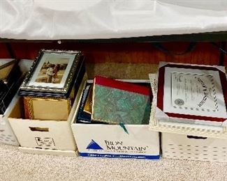 Boxes and boxes of frames.