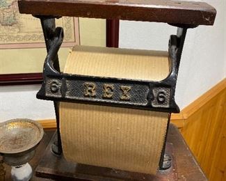 Rare Rex 6" butcher paper dispenser.