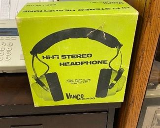 Vintage Vanco headphones.