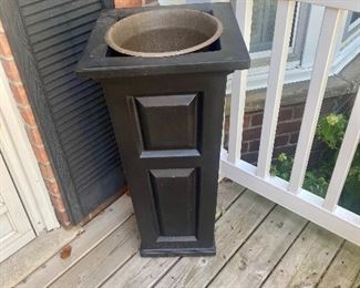 Column style planter.