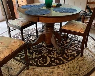 Dining table and chairs