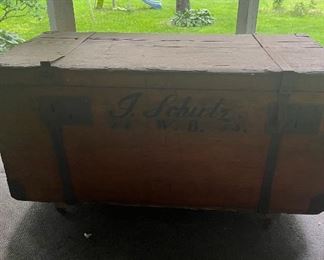 wooden trunk