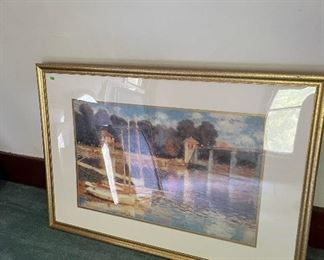 wonderful assortment of artwork throughout the home