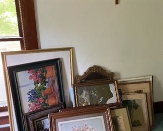 wonderful assortment of artwork throughout the home