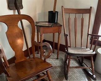 Wooden rocking chairs