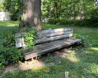 Wooden bench
