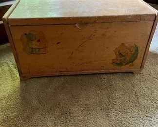 Wooden toy box