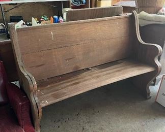 Wooden pew
