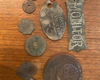 Assorted coins and tokens
