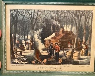 Currier & Ives—Maple Sugaring