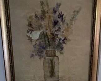 Floral artwork print